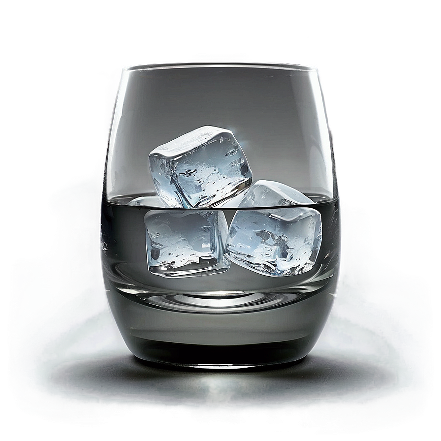 Ice Whiskey Glass Png 05032024 PNG