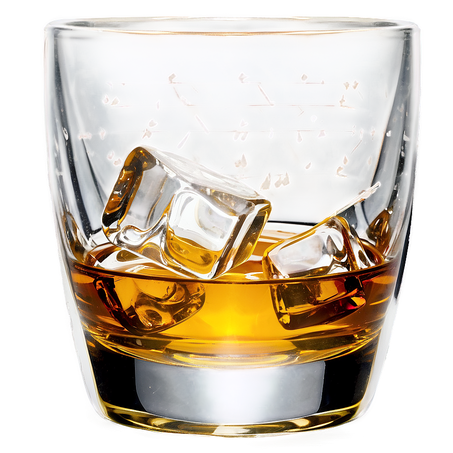 Ice Whiskey Glass Png 05032024 PNG