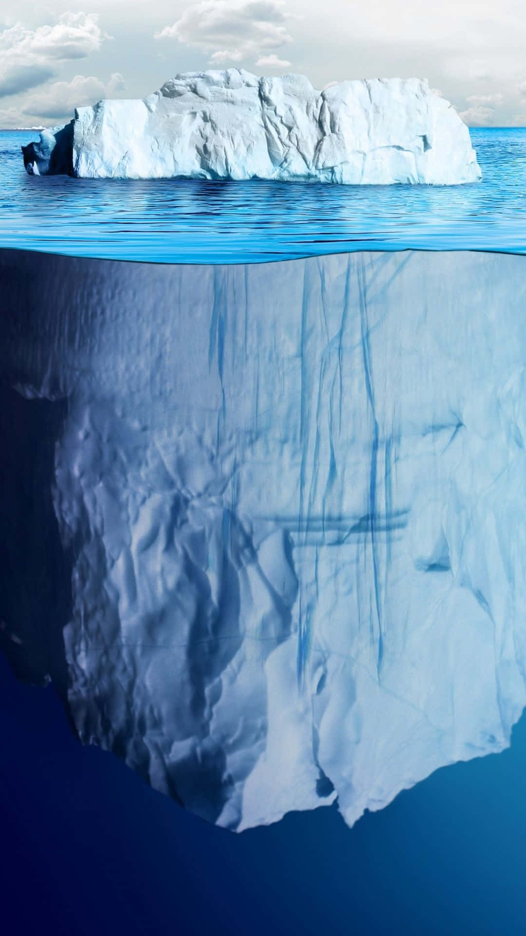 Majestic Floating Iceberg Wallpaper