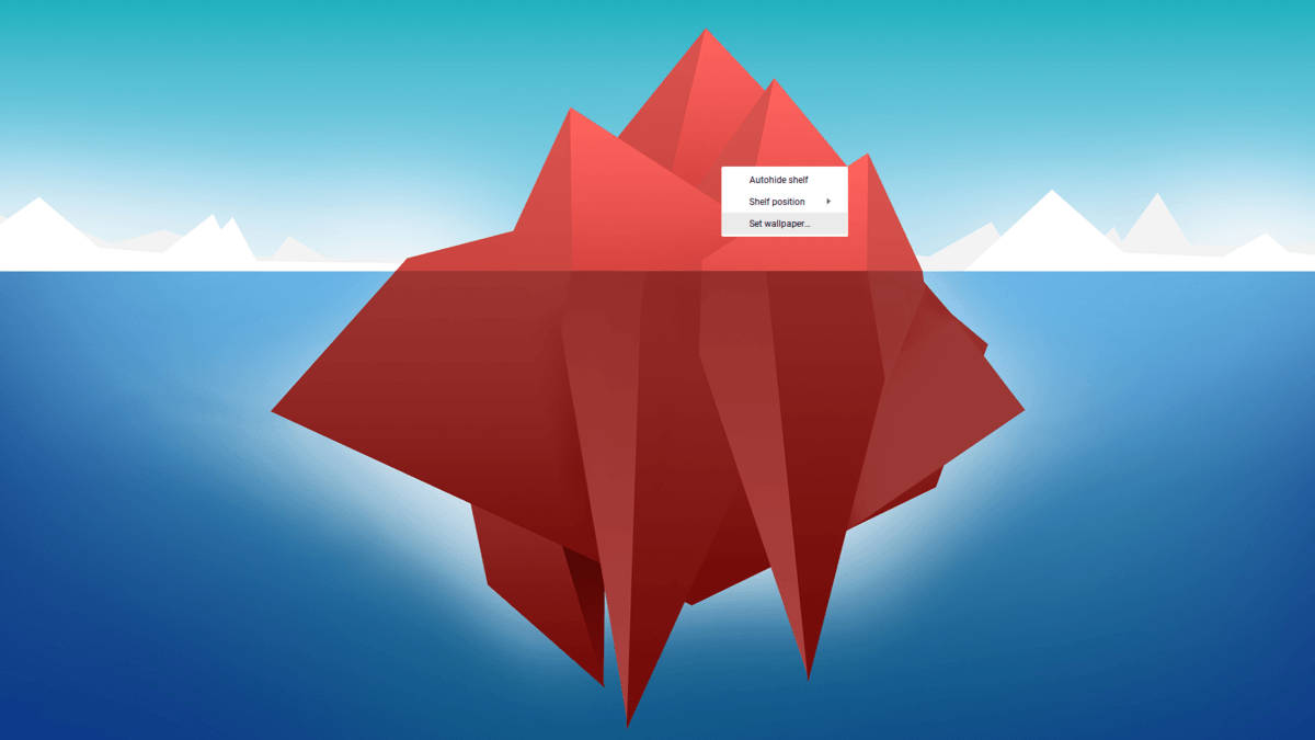Iceberg Cartoon Chromebook Background