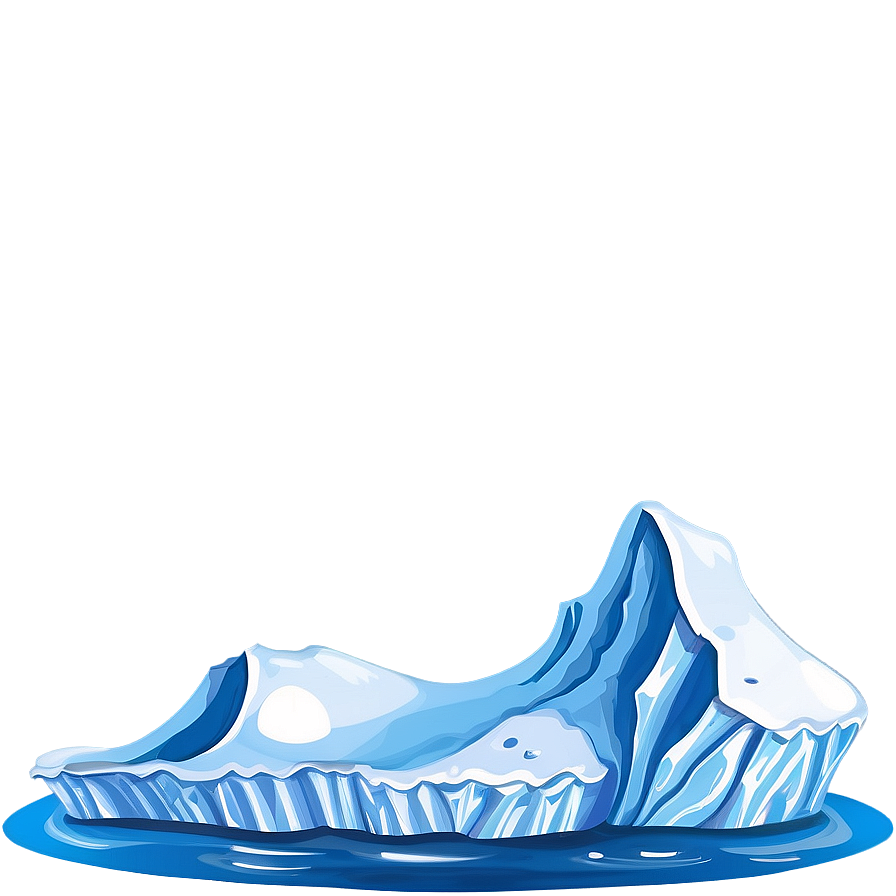 Iceberg Floating In Ocean Photo Png 05212024 PNG