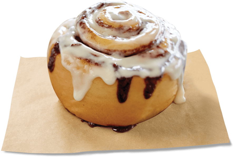 Iced Cinnamon Roll Delicious Treat.png PNG