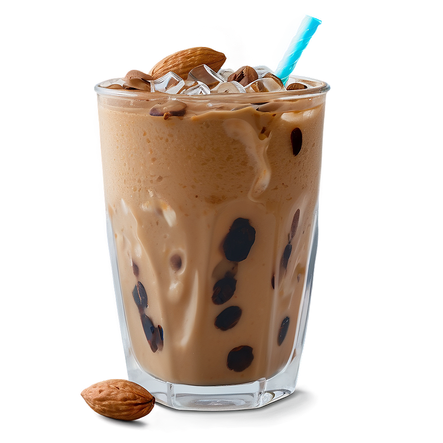 Iced Coffee With Almond Milk Png 05252024 PNG