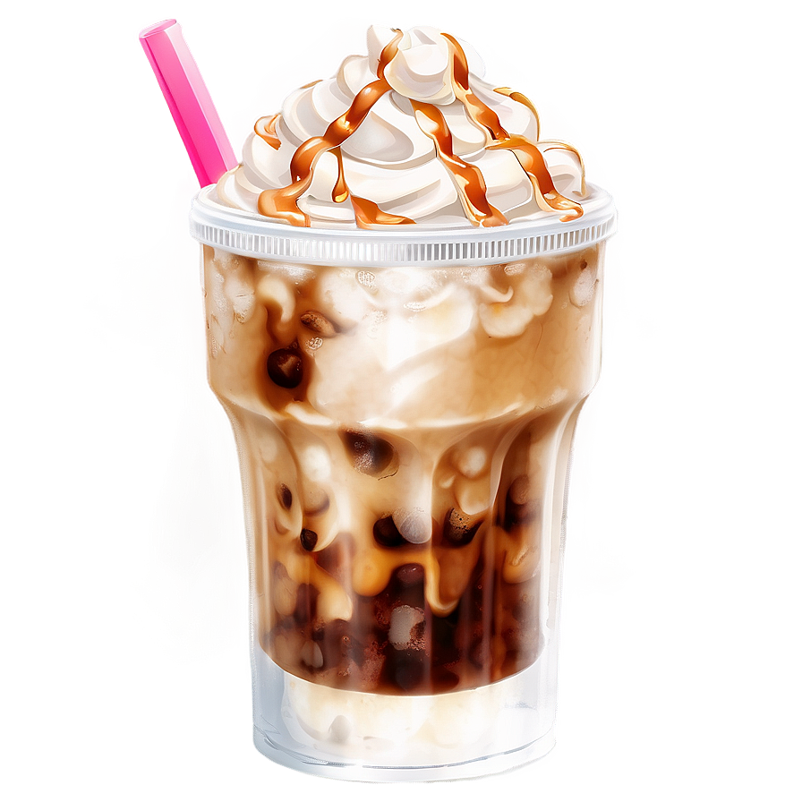 Iced Coffee With Caramel Png 49 PNG
