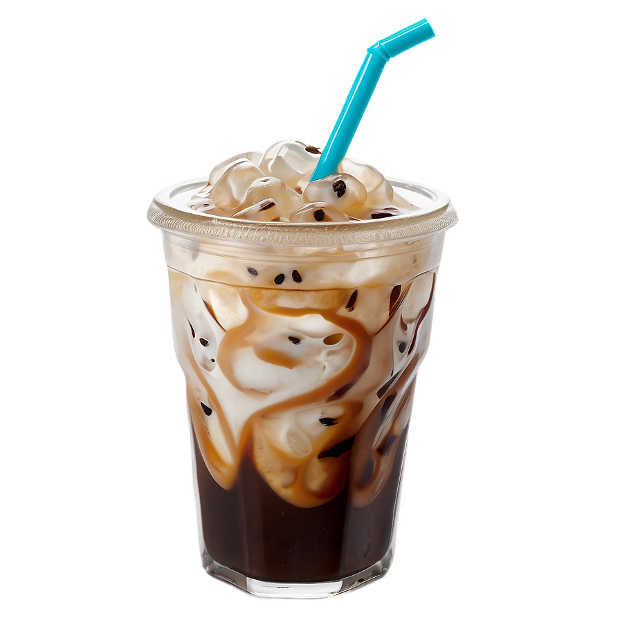 Iced Coffee With Foam Png Wxm PNG