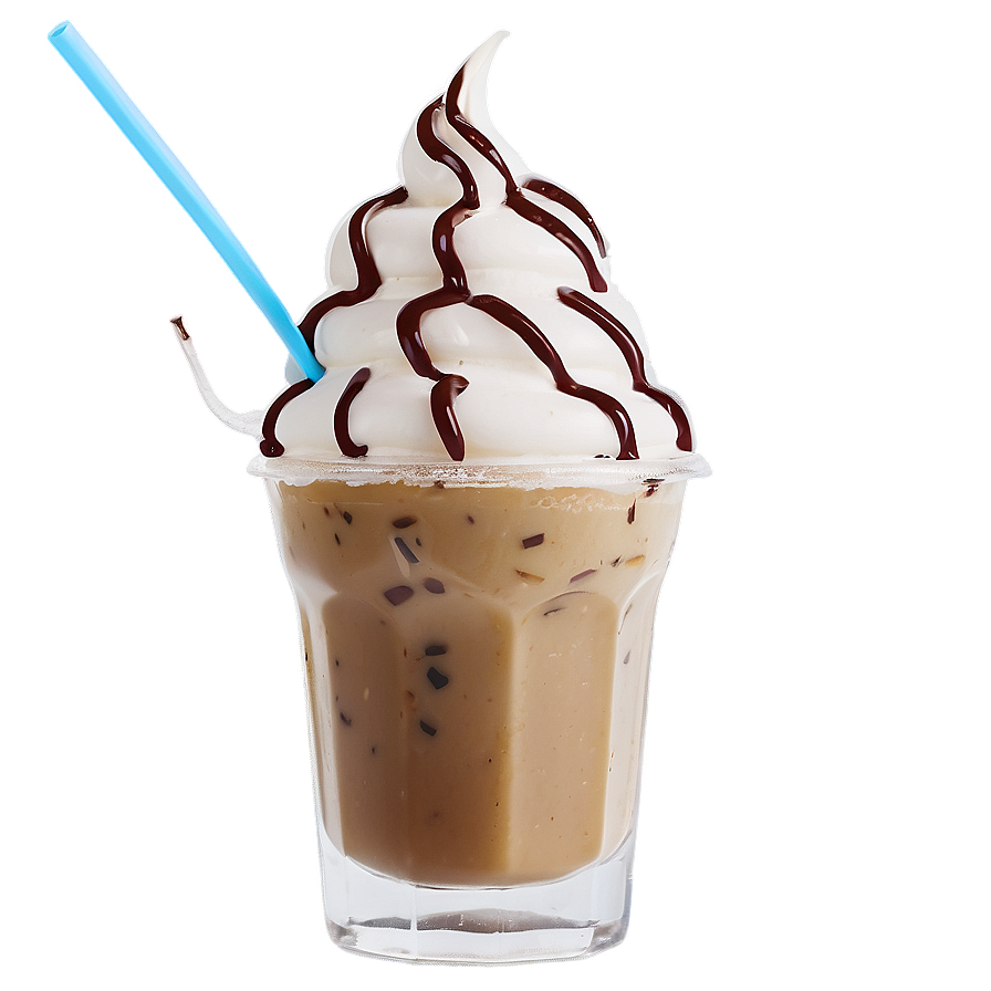 Iced Coffee With Ice Cream Png 5 PNG
