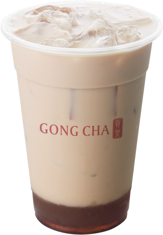 Iced Gong Cha Bubble Tea PNG