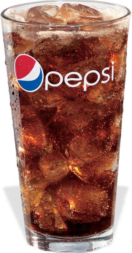 Iced Pepsi Glass Transparent Background PNG