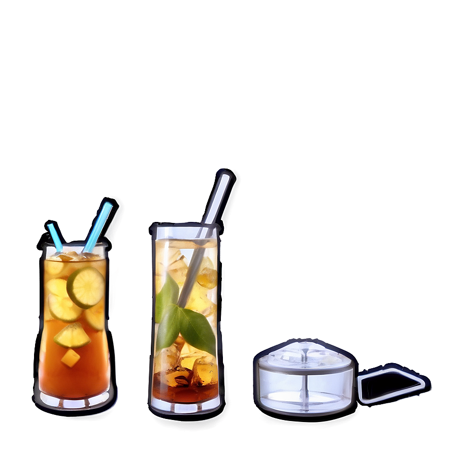 Iced Tea Bar Selection Png Sfd PNG