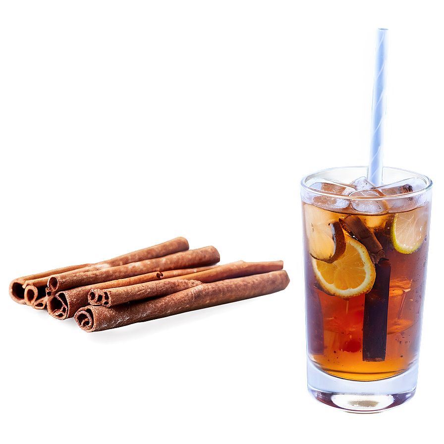 Iced Tea With Cinnamon Stick Png Rcl91 PNG