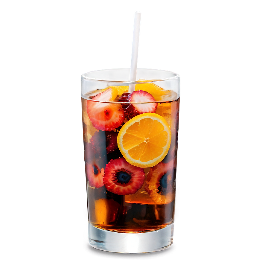 Iced Tea With Fruit Pieces Png 57 PNG