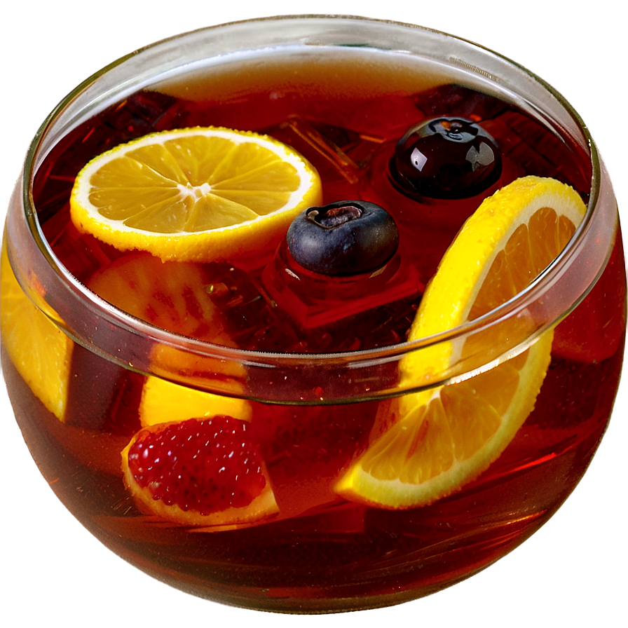 Iced Tea With Fruit Pieces Png 75 PNG