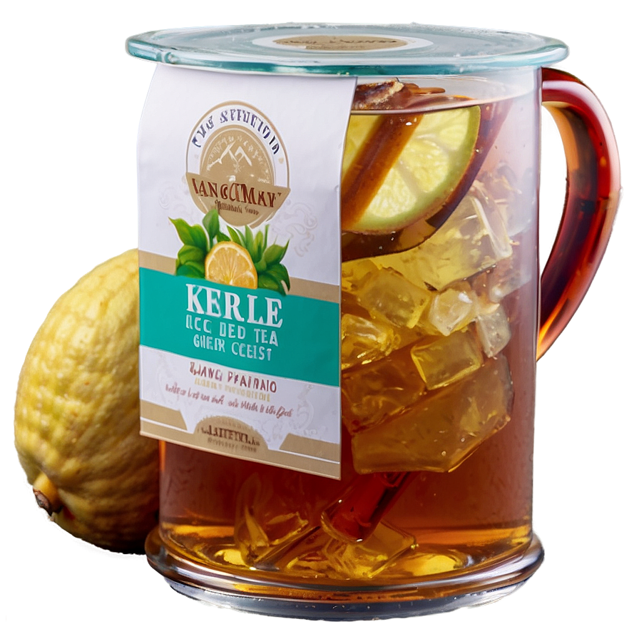 Iced Tea With Ginger Zest Png 06242024 PNG