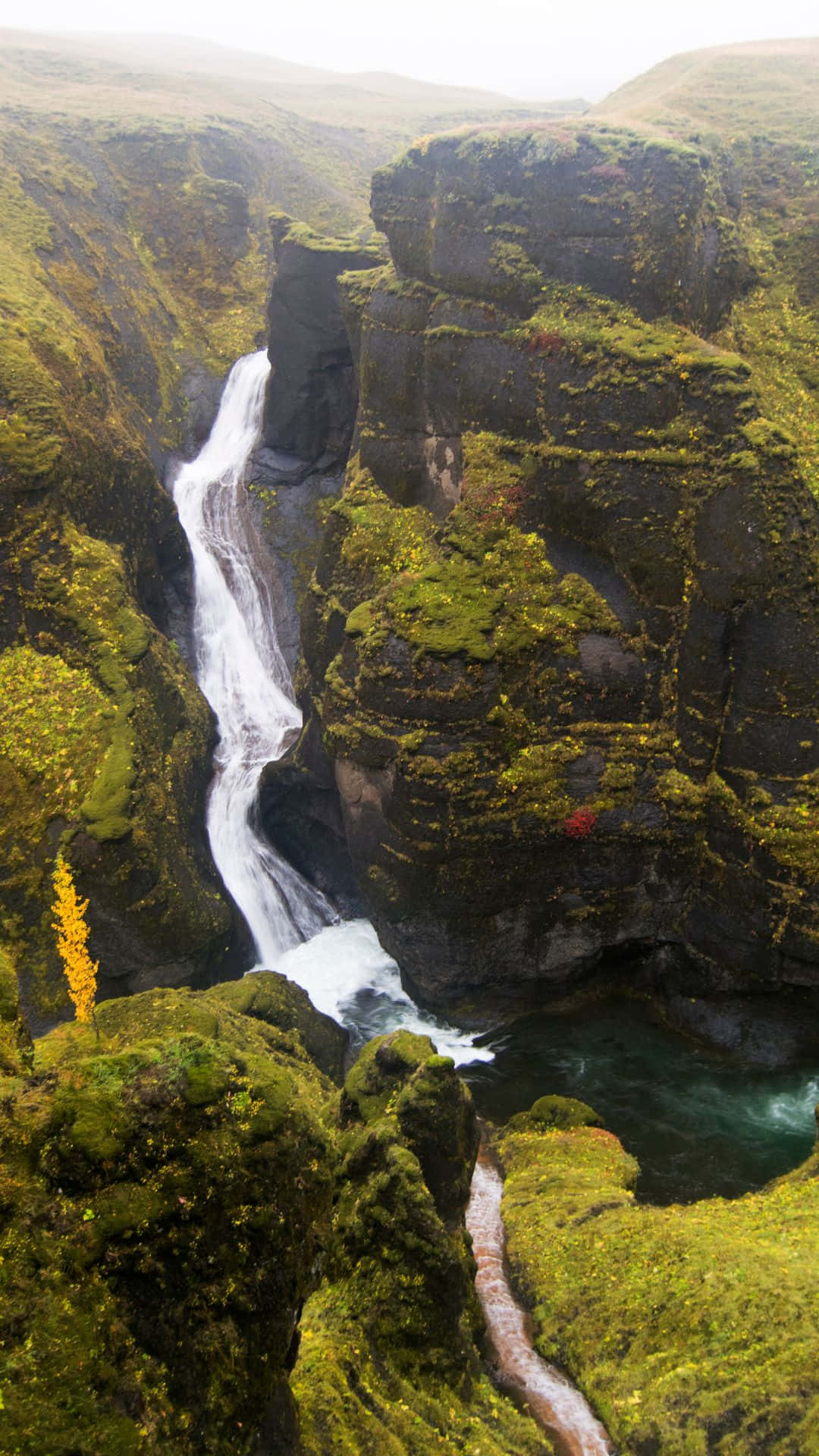 Eineluftaufnahme Der Atemberaubenden Isländischen Landschaft
