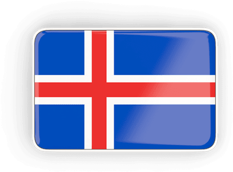 Iceland Flag On Display PNG