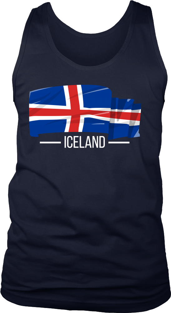 Iceland Flag Tank Top PNG