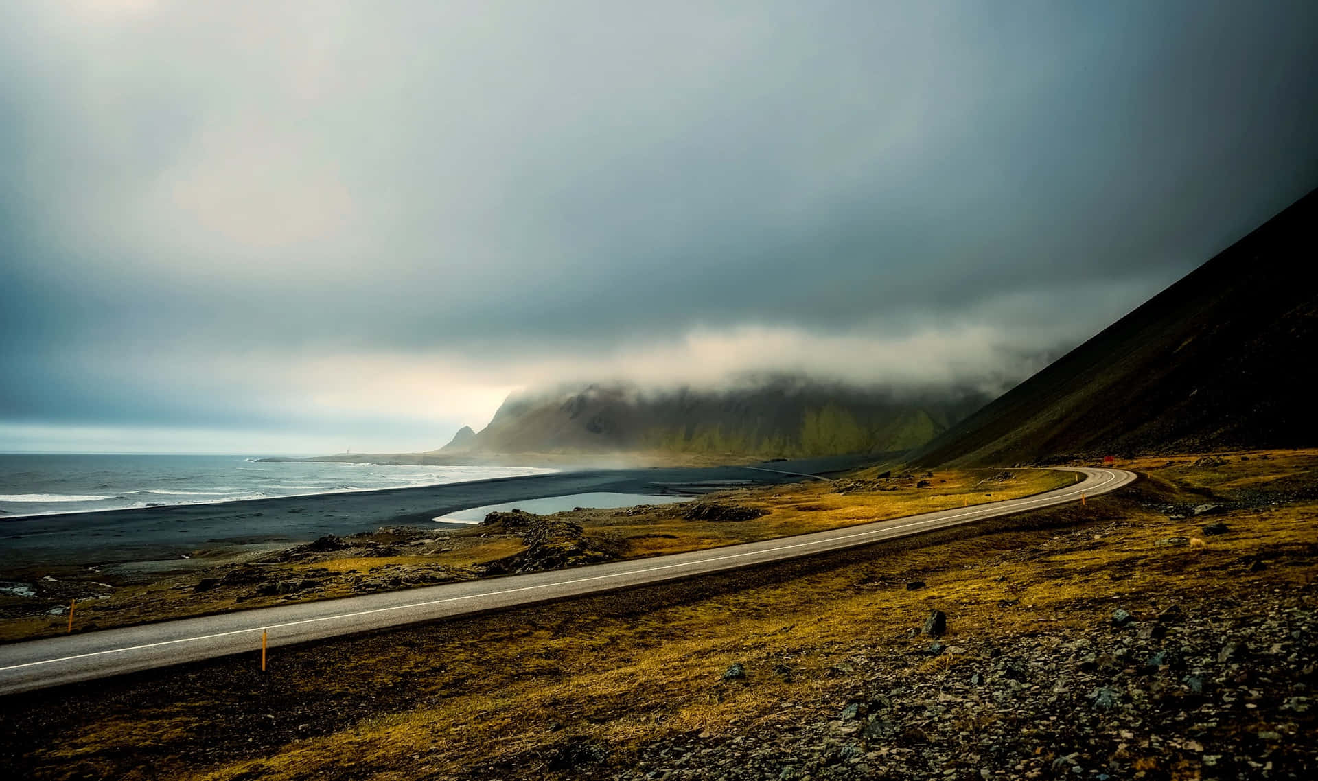 Fotodie Unberührte Schönheit Der Isländischen Natur