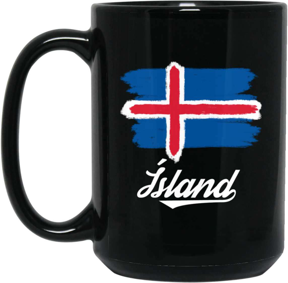 Icelandic Flag Coffee Mug PNG