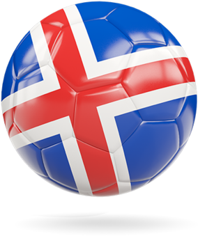 Icelandic Flag Soccer Ball PNG