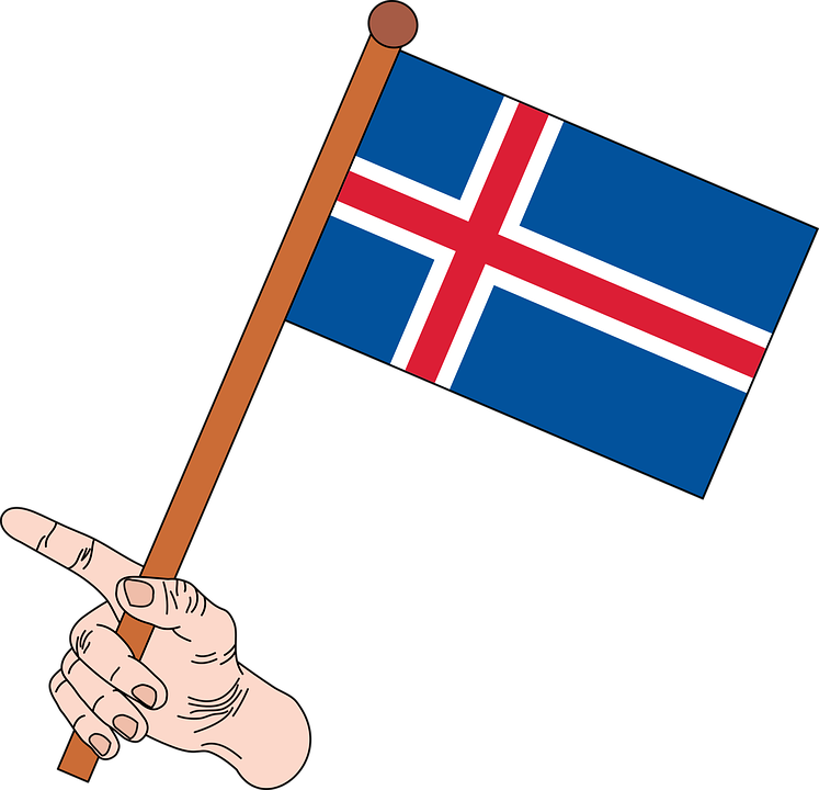 Icelandic_ Flag_ Handheld_ Illustration PNG