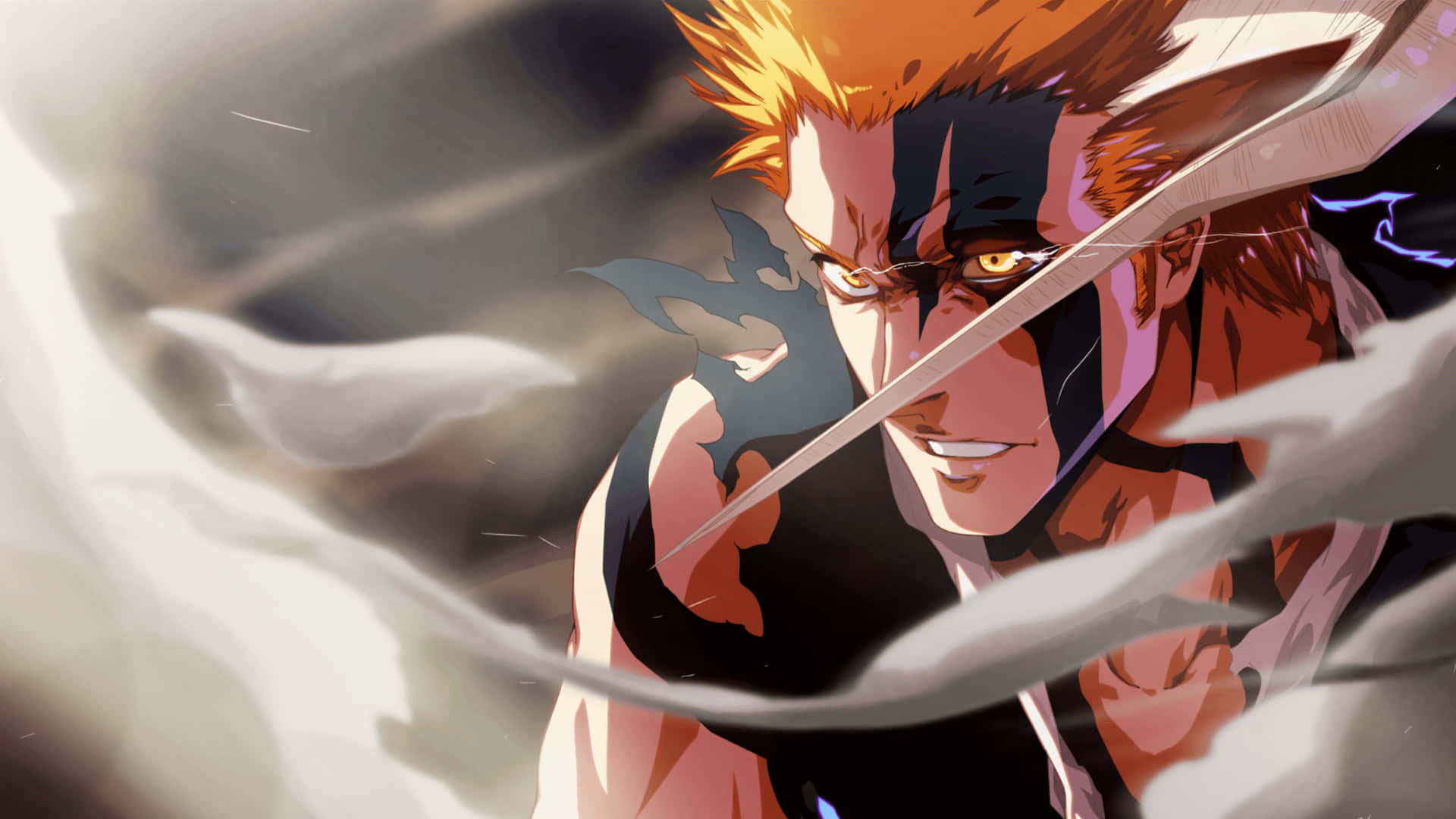 Ichigokurosaki Desatando Sus Poderes En Un Cautivador Fondo De Pantalla En 4k. Fondo de pantalla