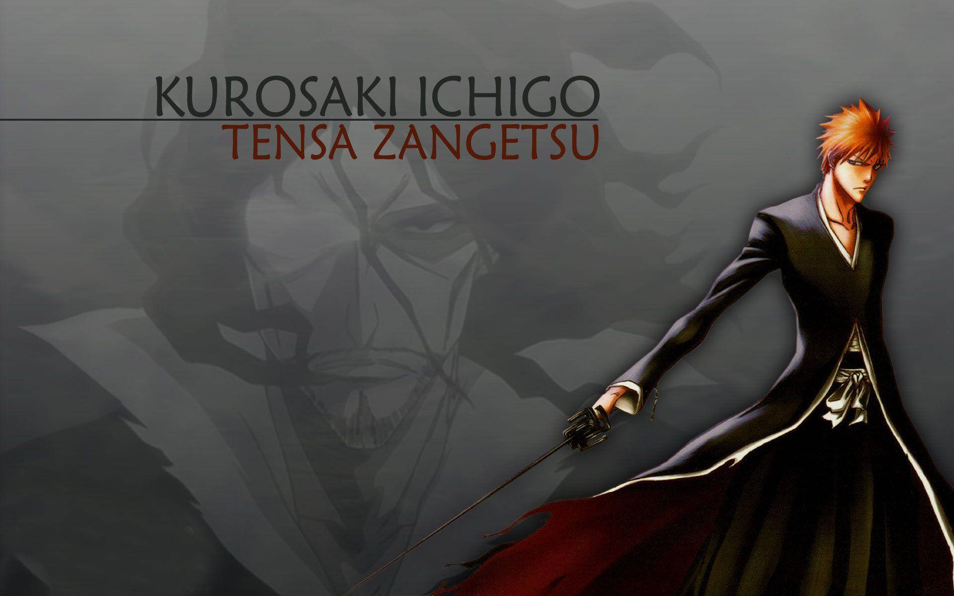 Jagantar Att Du Letar Efter En Tapet Med Ichigo Bankai Tensa Zangetsu? Du Kan Alltid Hitta En Mängd Olika Alternativ För Denna Typ Av Anime-inspirerade Tapeter Online! Wallpaper