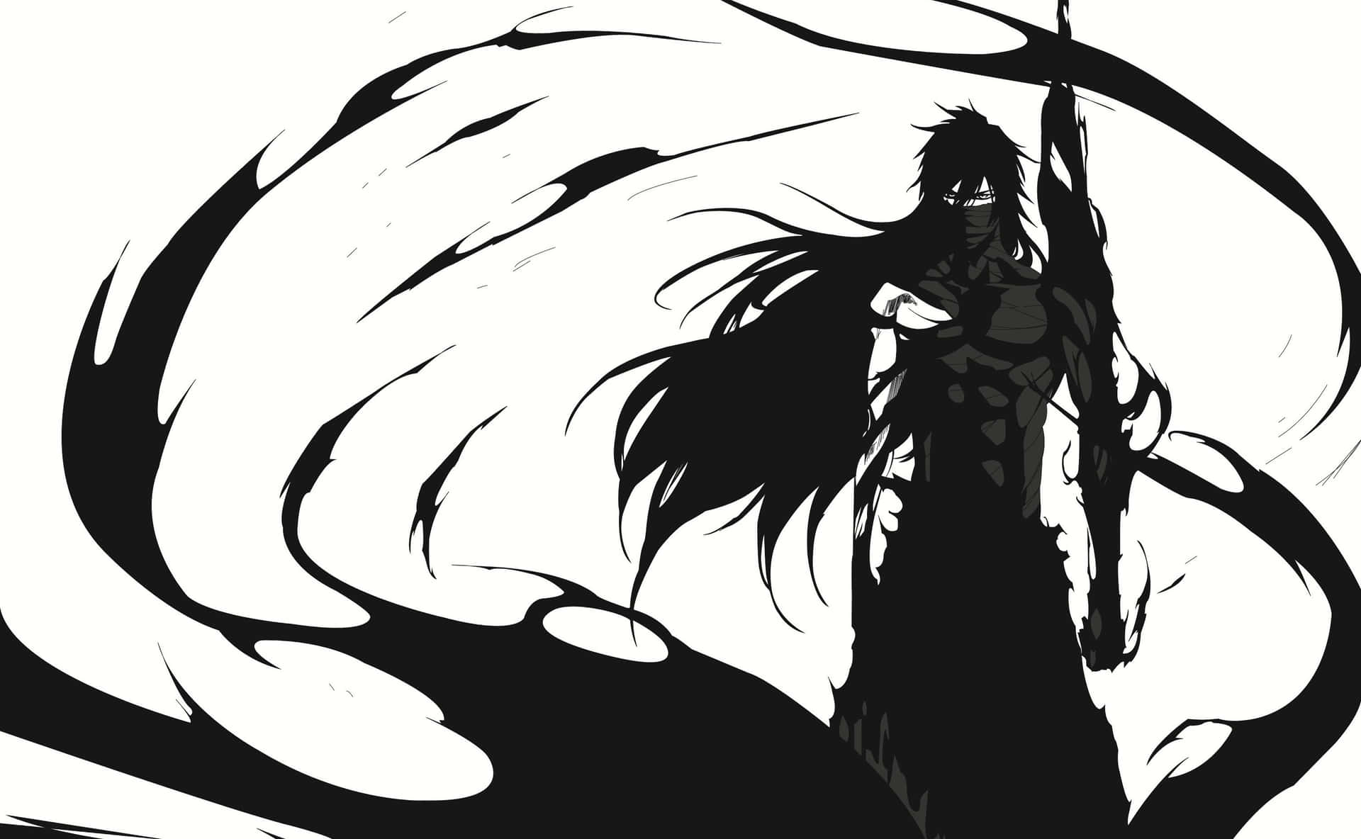 Ichigo Final Form Surrounded By Black Aura Wallpaper