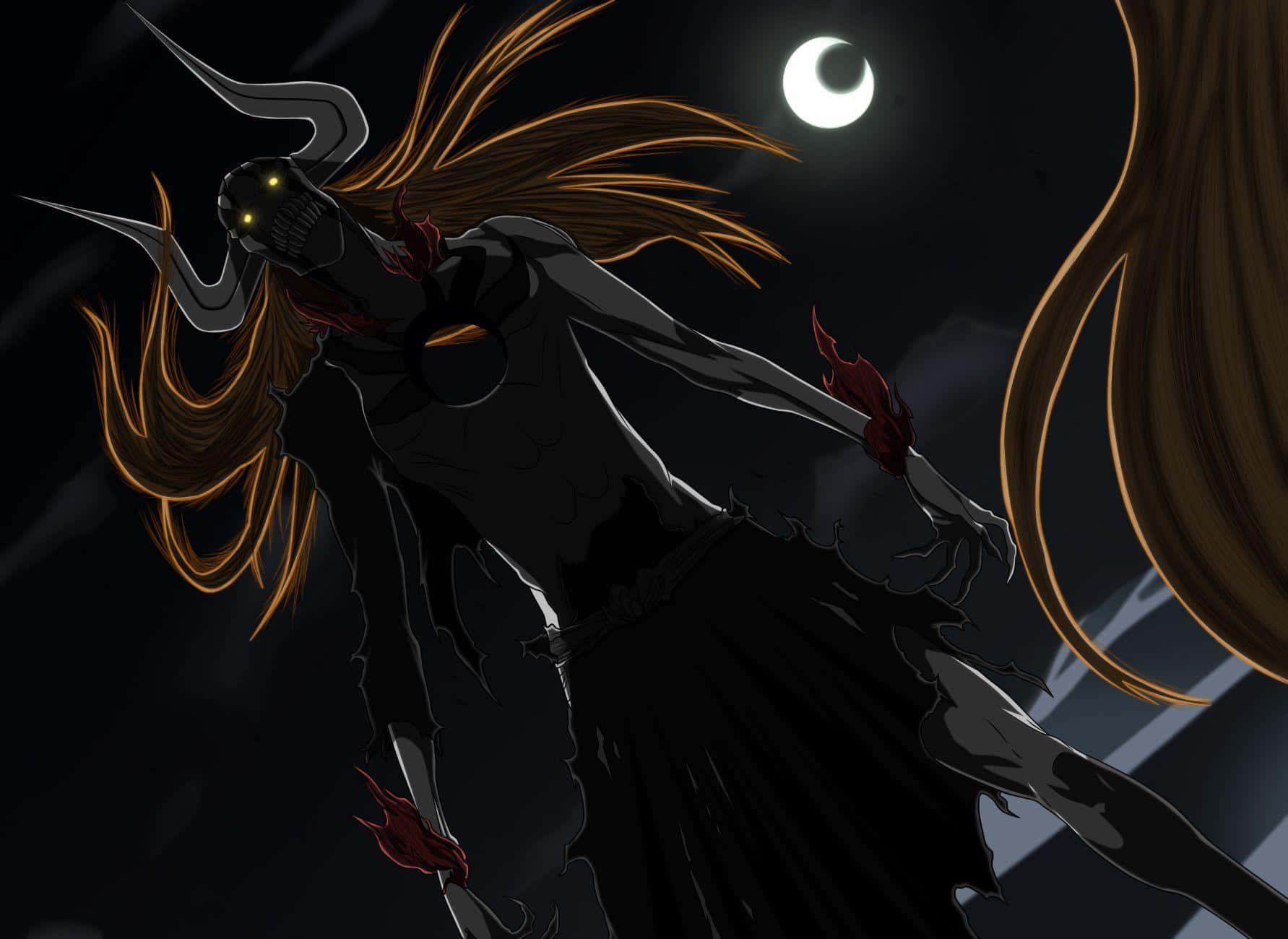 Vasto Lorde Ichigo Final Form Under Moon Wallpaper