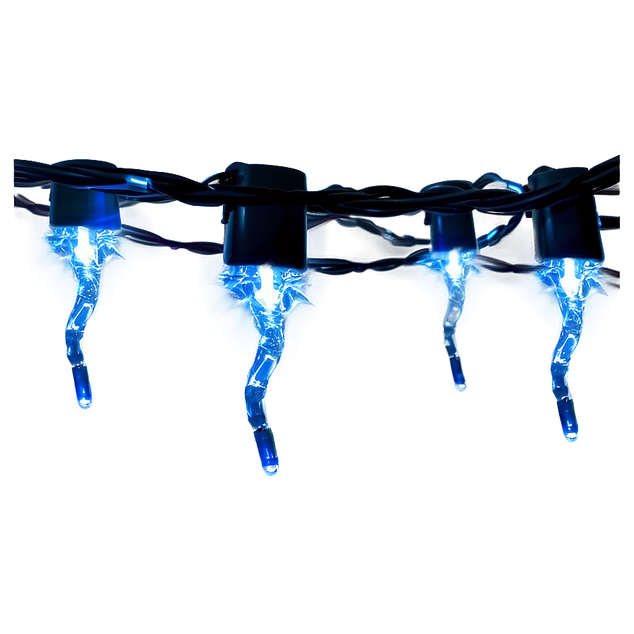 Icicle String Lights Png 05252024 PNG