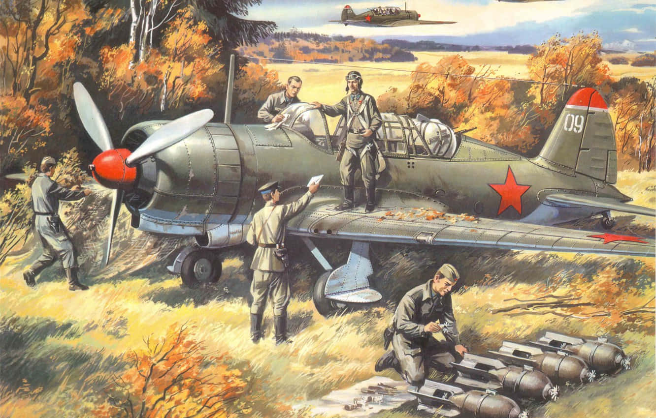ICM Su-2 Light Bomber Aircraft Departure Wallpaper