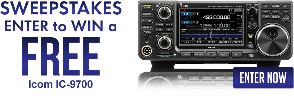 Icom I C9700 Transceiver Sweepstakes Advertisement PNG