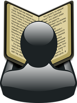 Icon Person Reading Book PNG