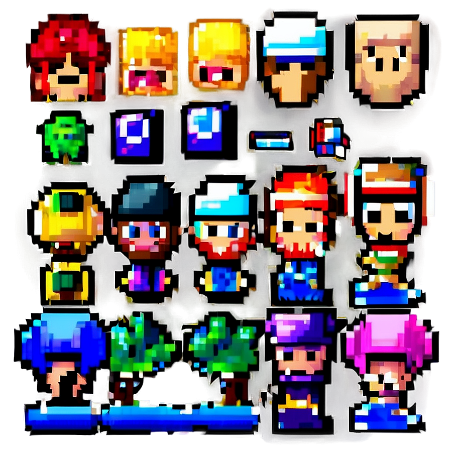 Iconic 16 Bit Game Sprites Png 13 PNG