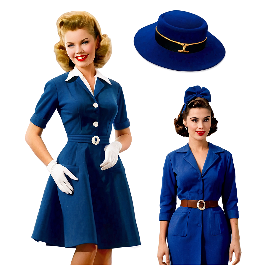 Download Iconic 1950s Fashion Outfits Png 18 | Wallpapers.com