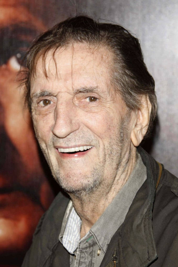 Iconic Actor Harry Dean Stanton In A Reflective Pose Wallpaper