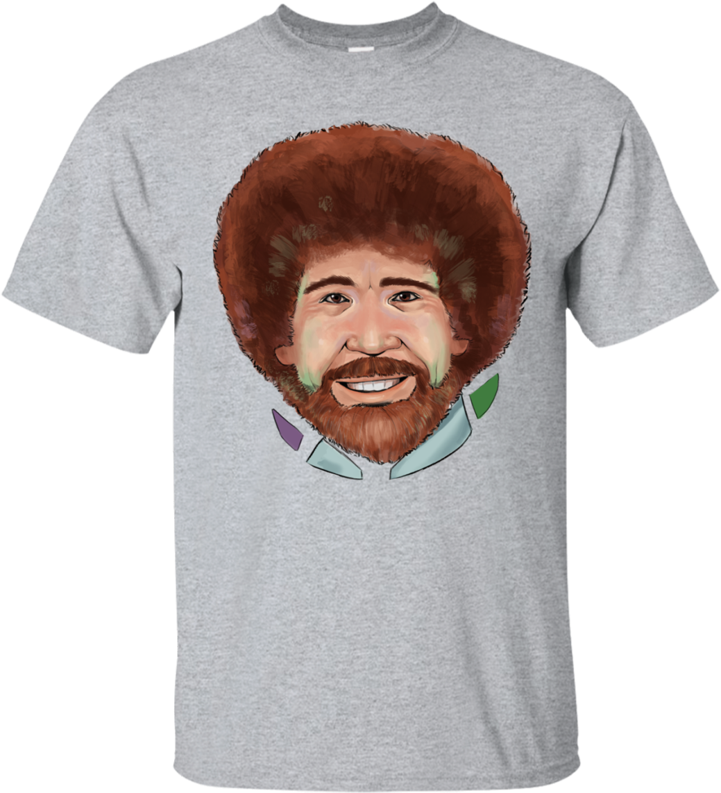 Iconic Afro Portrait T Shirt Design PNG