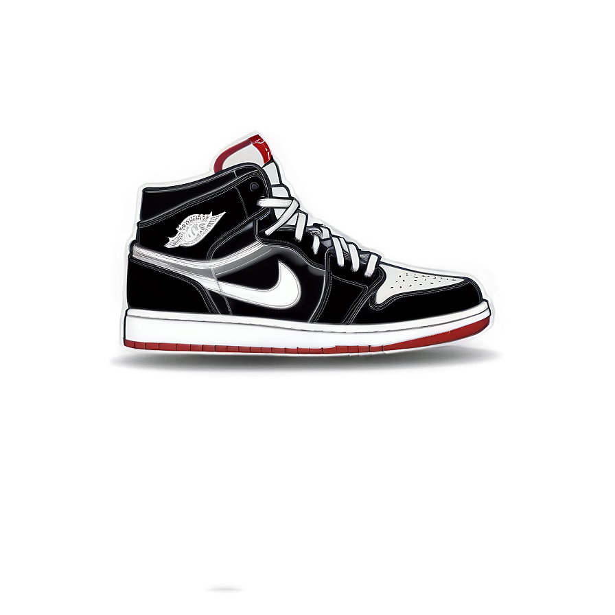 Iconic Air Jordan 1 Silhouette Png 06202024 PNG