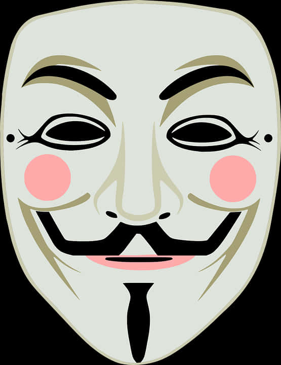 Iconic Anonymous Mask PNG