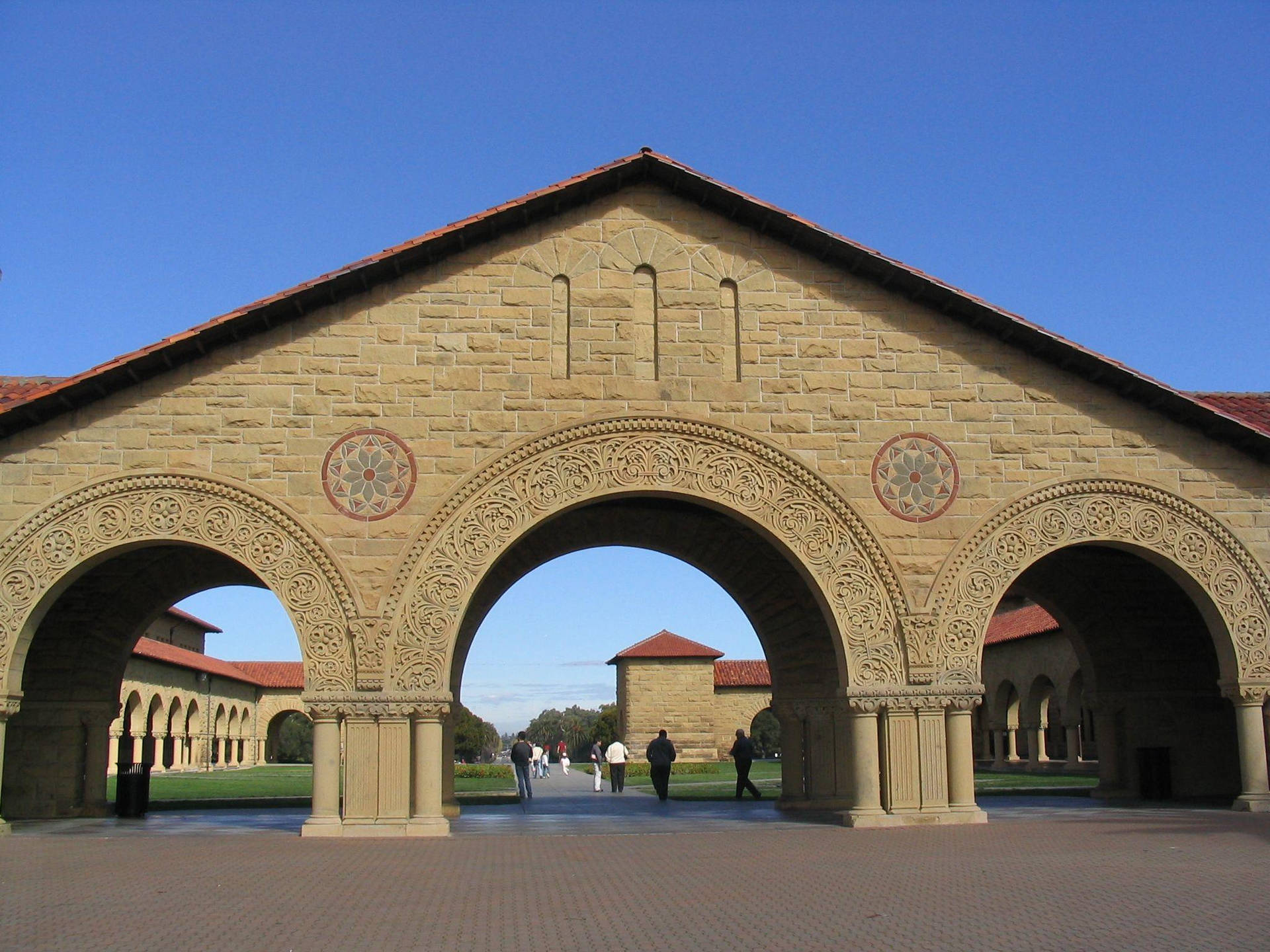 Iconichearcate Dell'università Di Stanford Sfondo