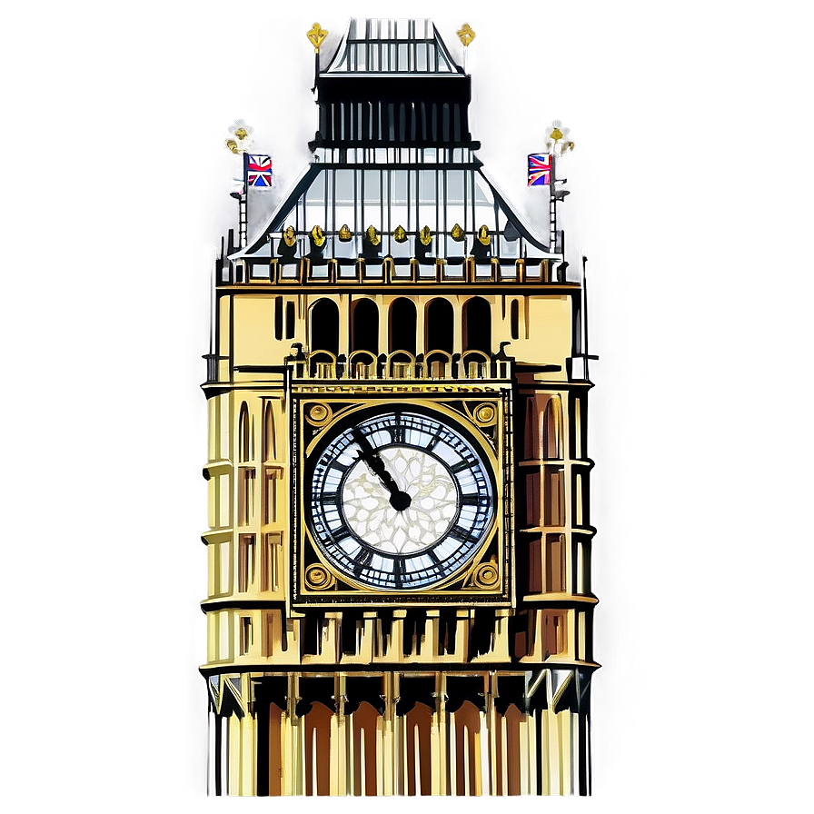 Iconic Big Ben Tower Png 06112024 PNG