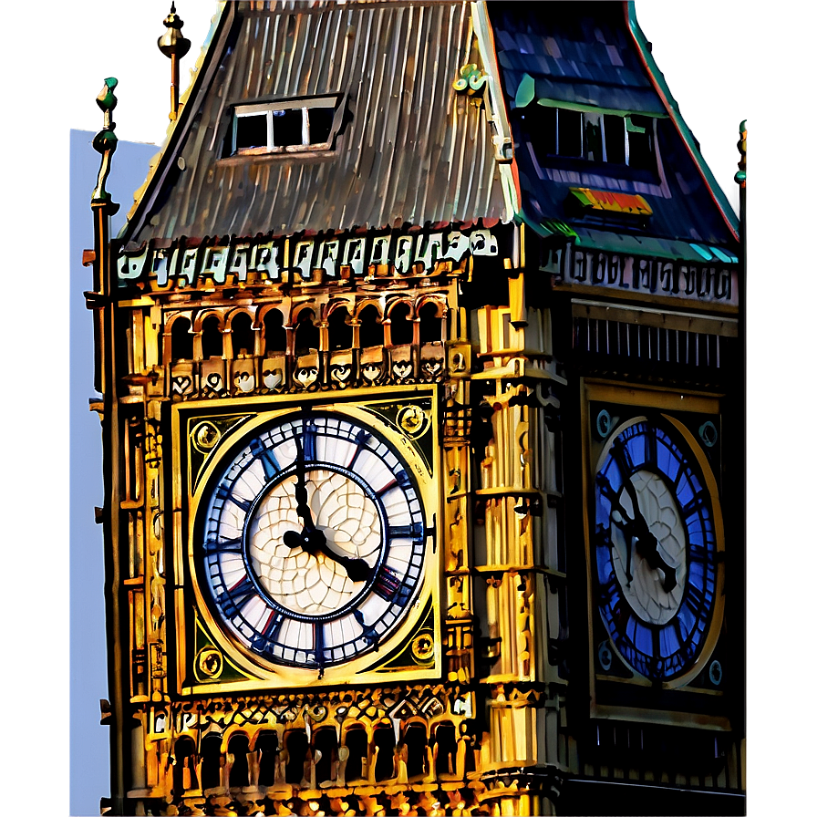 Iconic Big Ben Tower Png Iue76 PNG