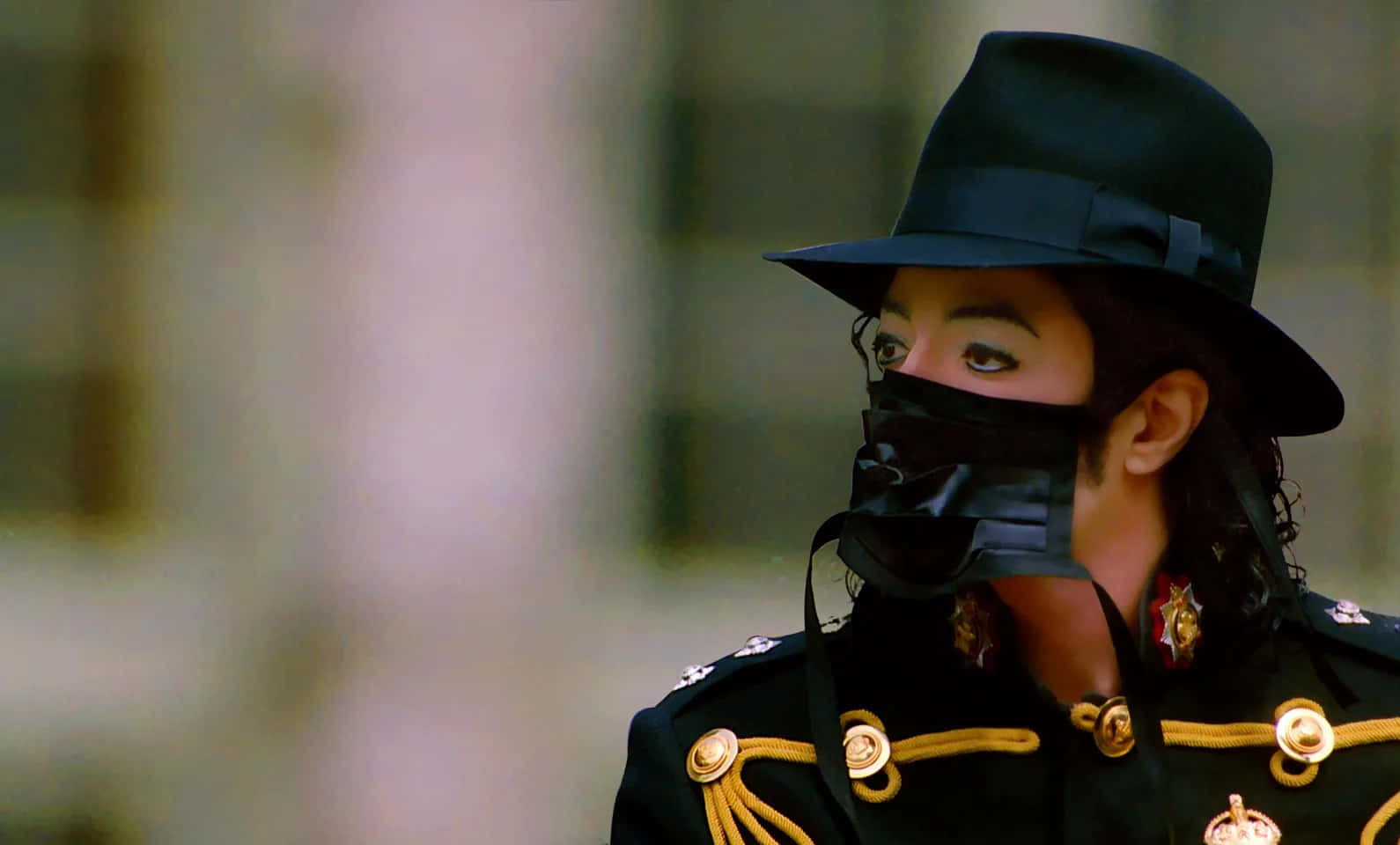 Iconic Black Hatand Mask