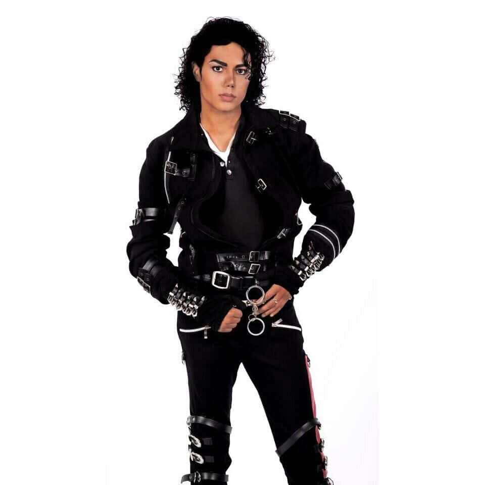 Iconic Black Leather Outfit