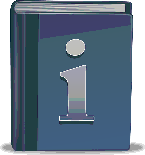 Iconic Blue Book Number One PNG