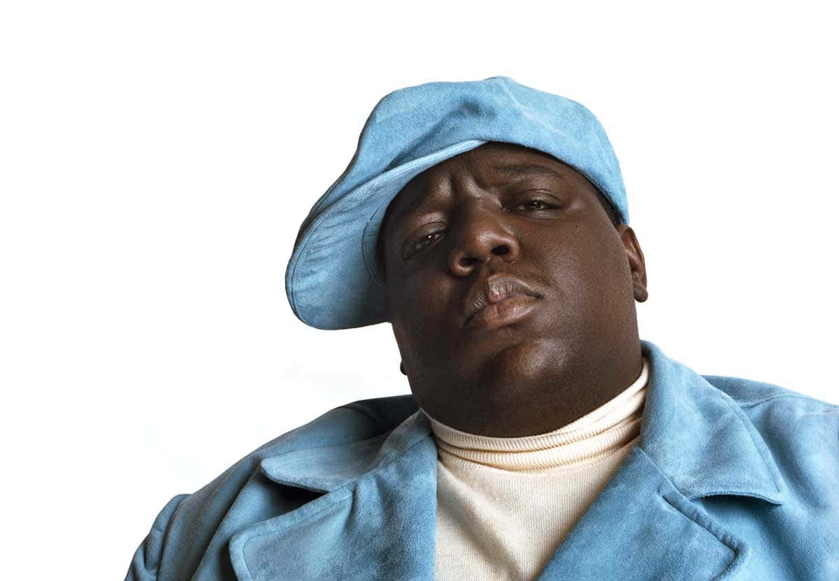 Iconic Blue Hat Rapper Wallpaper