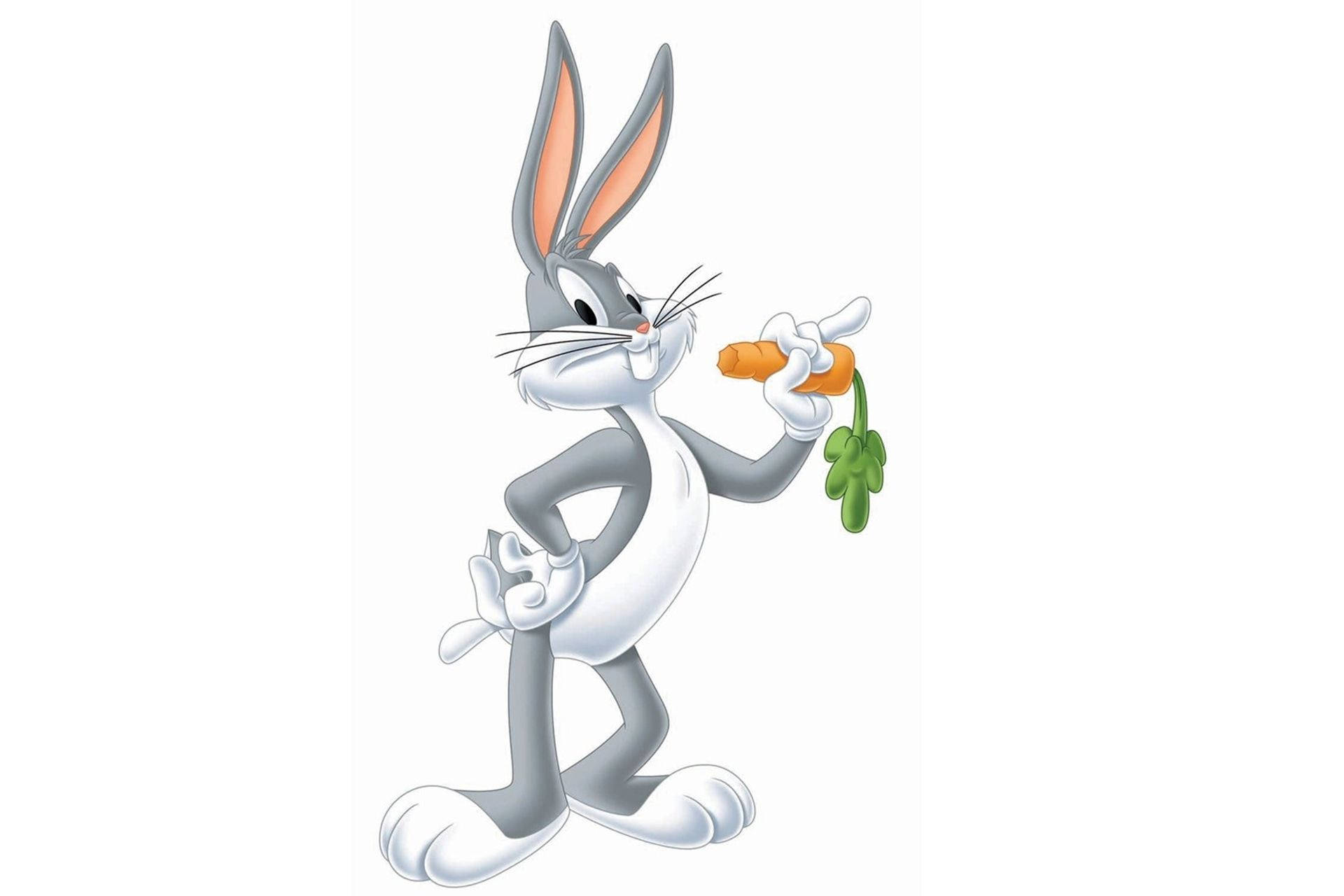 Iconic Bugs Bunny Eating Carrot Wallpaper