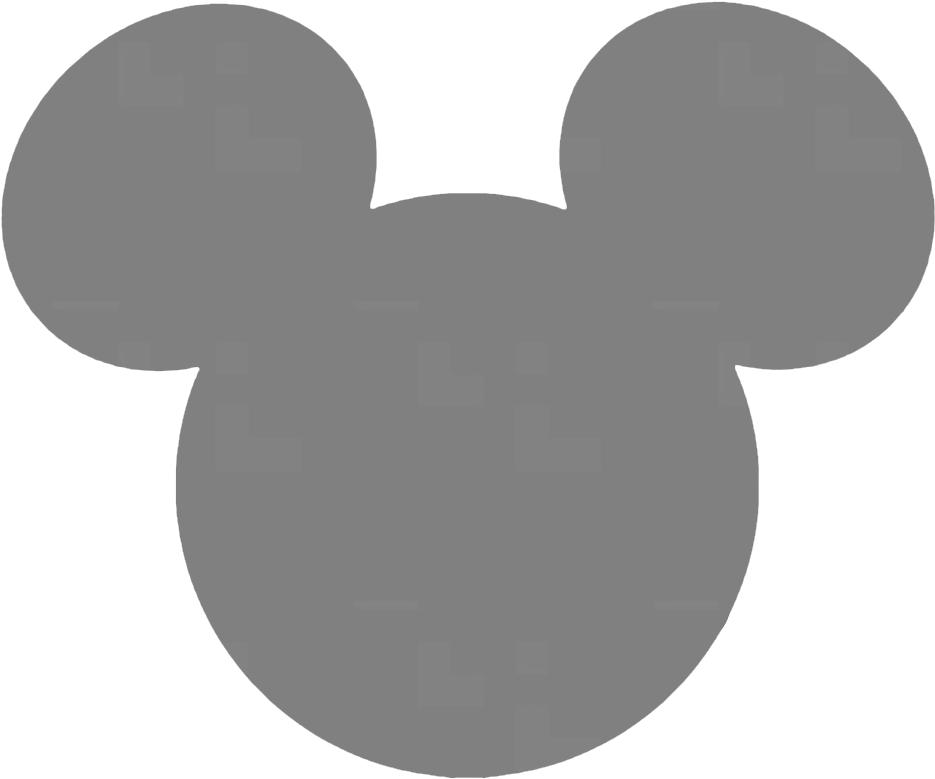 Iconic Cartoon Mouse Silhouette PNG