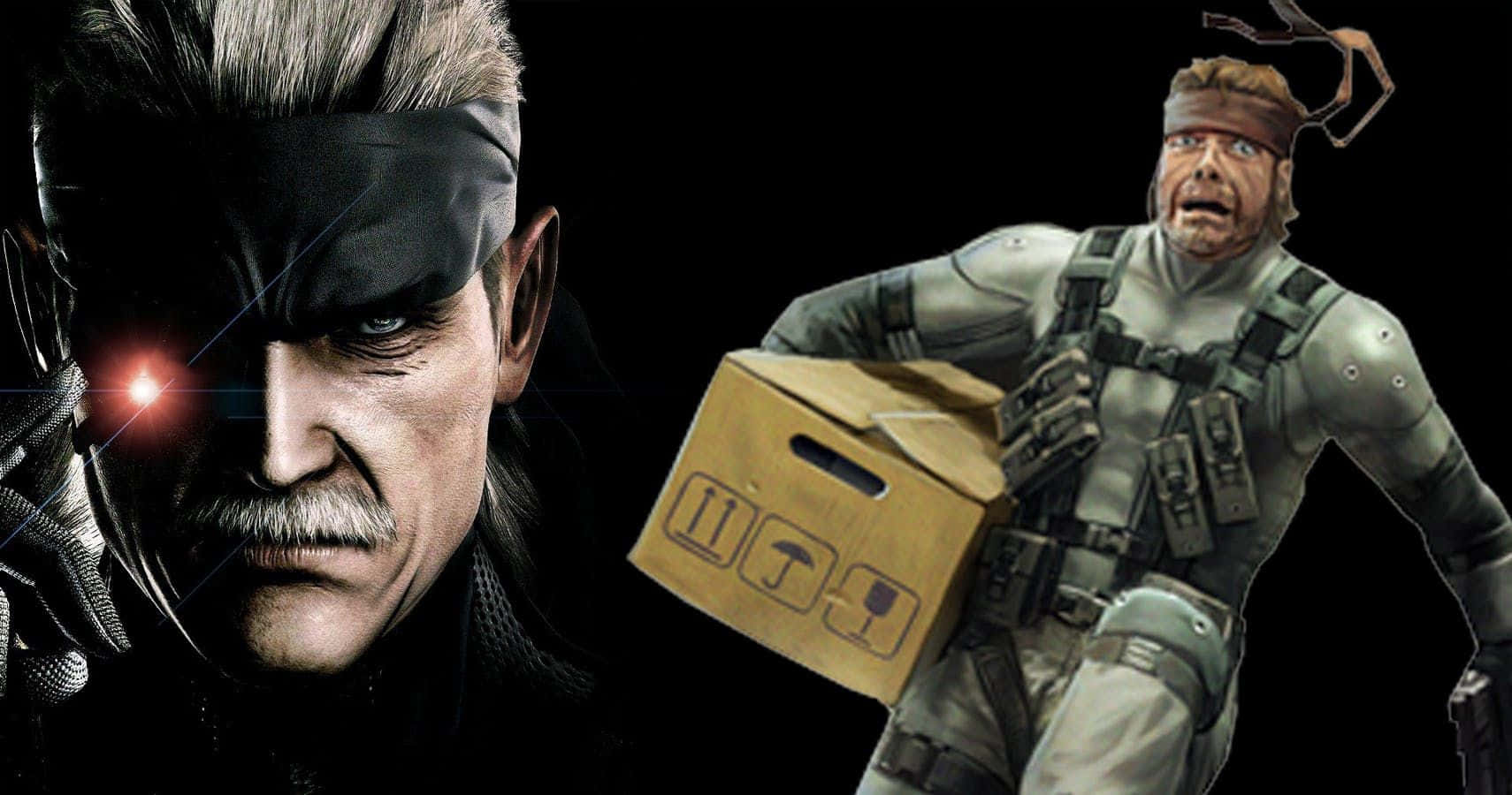 Iconic Character Solid Snake From Metal Gear Solid Game Wallpaper