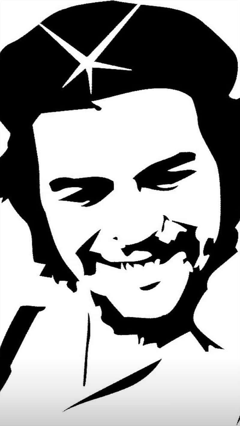 Iconic Che Guevara Stencil Art Wallpaper