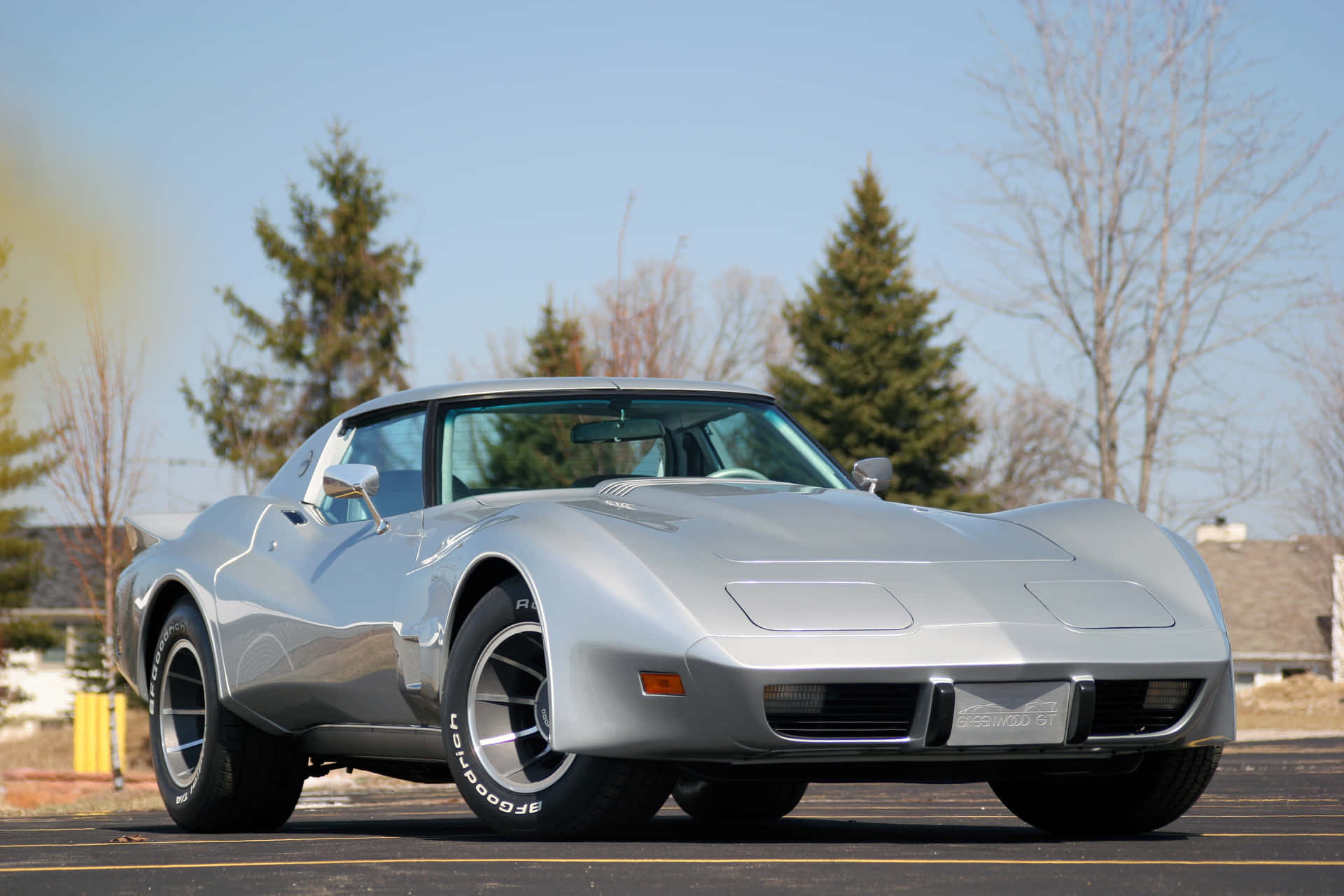 Iconic Chevrolet Corvette C3 Glittering In The Sunlight Wallpaper